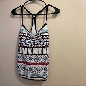 South Point Womens Tankini Swim Top Only Size 14 Bust 42” Floral Print New NWT